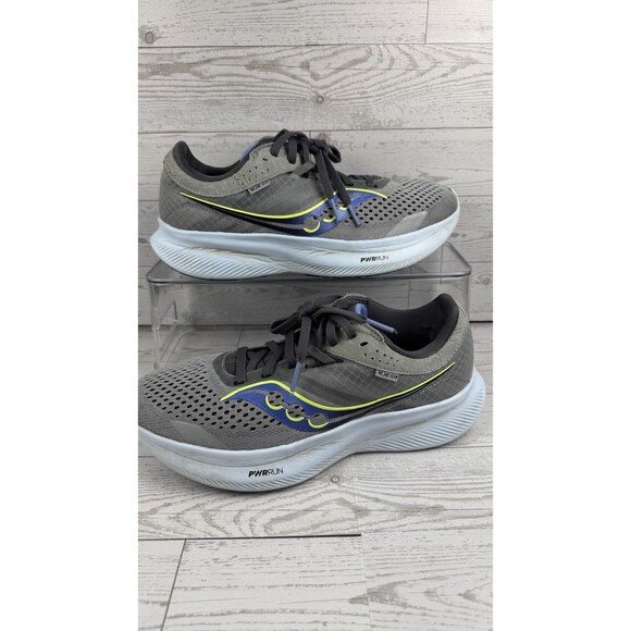 Saucony Shoes - Saucony Ride 16 Womens Size 8 Gray Blue Athletic Running Shoes READ! #553